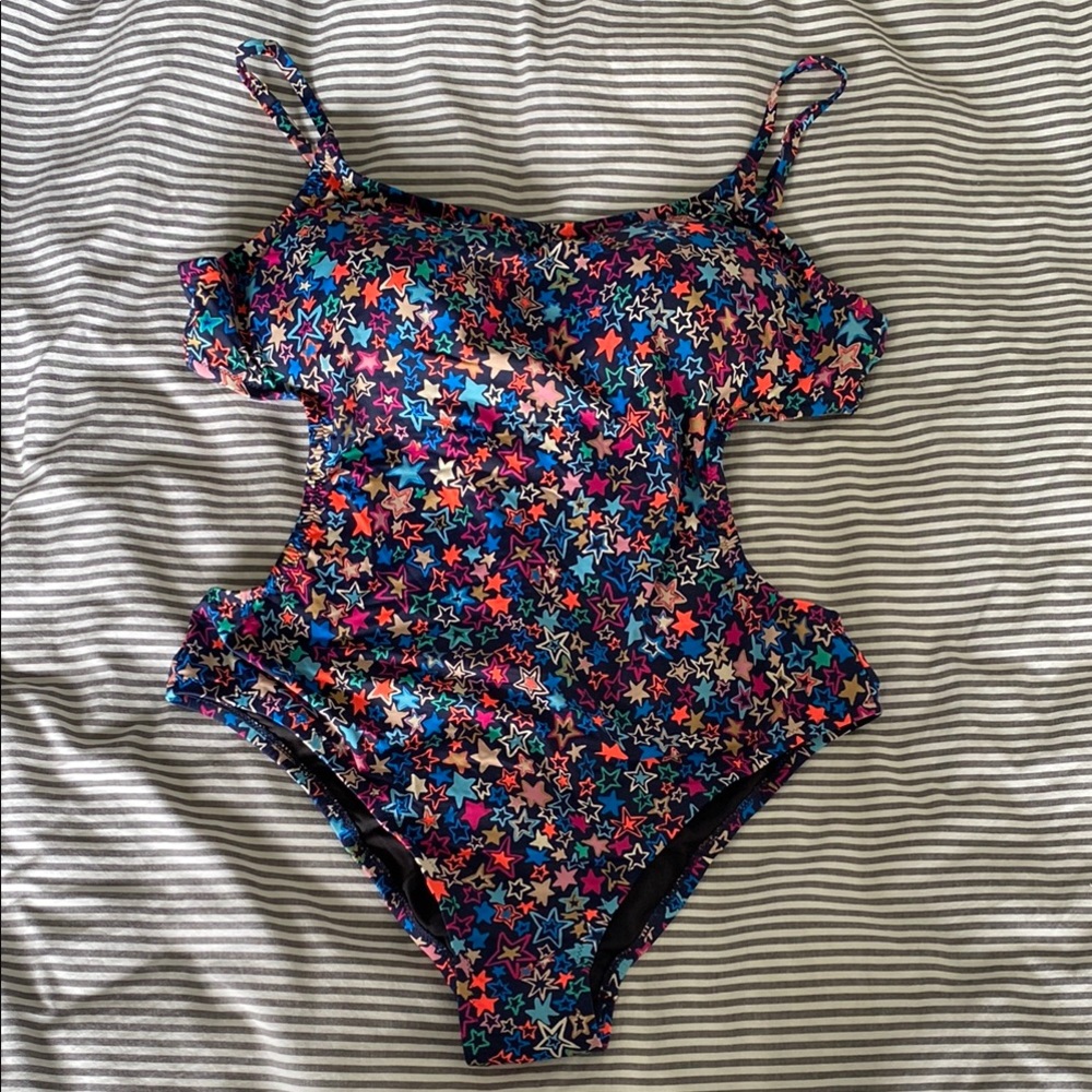 J. Crew Star Print One Piece Swimsuit - Multicolor